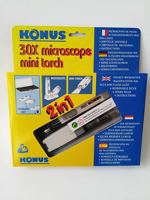 Microscopio 30X Mini torcia